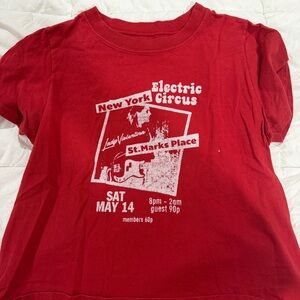 Brandy Melville Red Graphic Tee